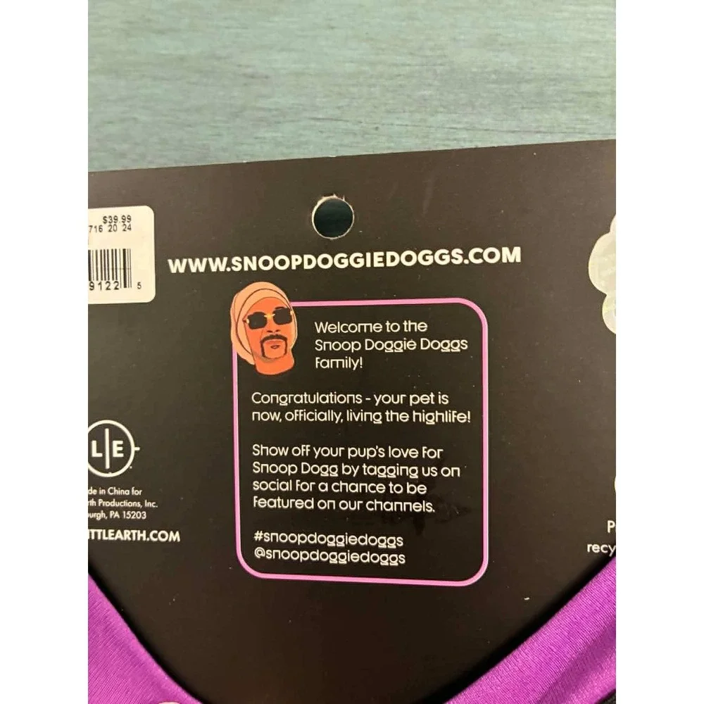 Snoop Doggie Doggs Pet Jersey Medium Black New Deluxe Dogg 20 Mesh Shirt